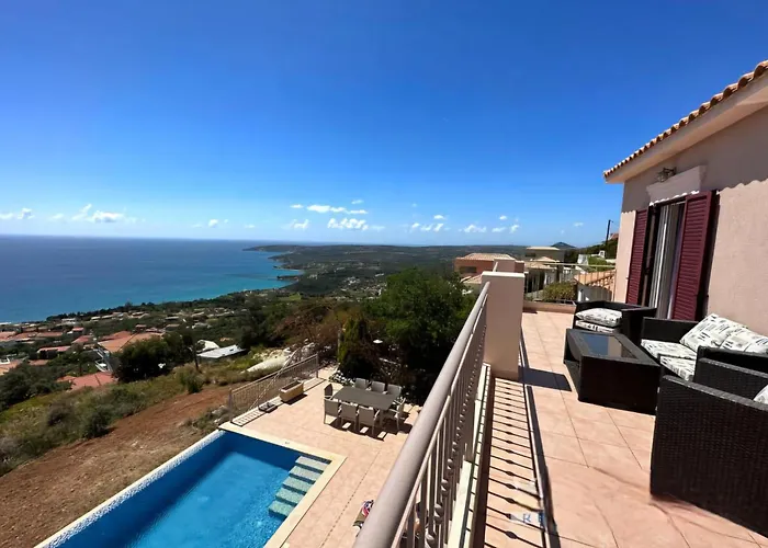 Vilă Ionion Pelagos - Infinity Pool With Magnificent Sea Views! Vlachata